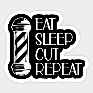 Barber - Eat Sleep Cut Repeat Sticker